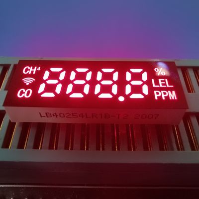 Umum Anode Ultra Bright Red 7 Segmen LED Display Modul 28 * 10 * 5mm untuk Detektor Gas Berbahaya