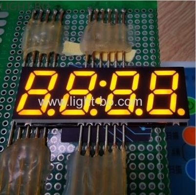 Layar Elektronik 6 Digit 7 Segmen Tampilan LED Alfanumerik Kuning 0,36 Inci