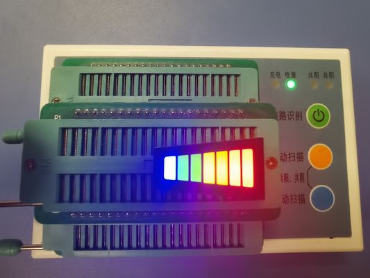 Harga yang bagus Batang Lampu LED Trapezoid Anoda Umum 3.3V 120mcd 7 Segmen untuk Timbangan & Tampilan Instrumen on line