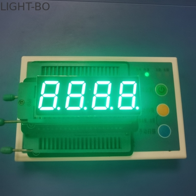 Harga yang bagus Hijau Murni 0.56 inch 4 Digit 7 Segmen LED Display Umum Katoda Untuk Panel Instrumen on line
