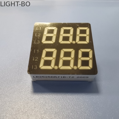 18mm Tinggi 7 Segmen LED Display 80mW Dual Line 4 Digit Untuk Panel Instrumen