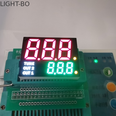 Harga yang bagus 19mm Tinggi 7 Segmen Tampilan LED Cetakan Garis Ganda Katoda Umum 35mcd on line
