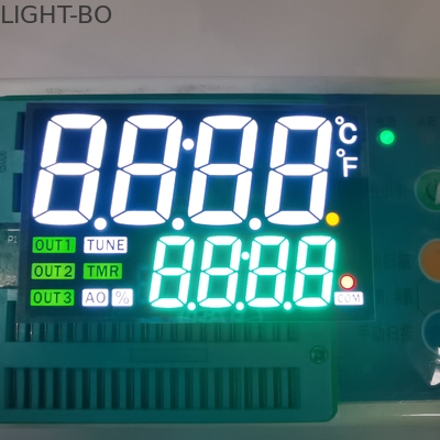 18mm Tinggi 7 Segmen LED Display 80mW Dual Line 4 Digit Untuk Panel Instrumen