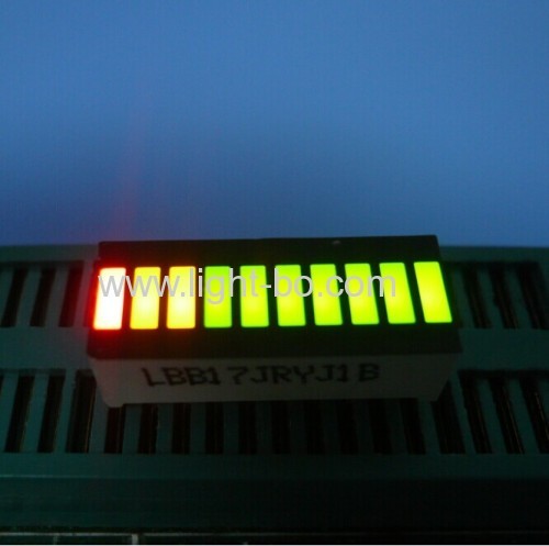 Super Bright Green / Red 10 Segmen LED Light Bar Gradh Array untuk panel instrumen