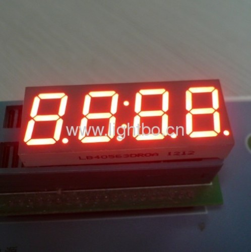 4 digit 0,56 inci Umum Katoda Ultra terang Merah 7 Segmen LED Display