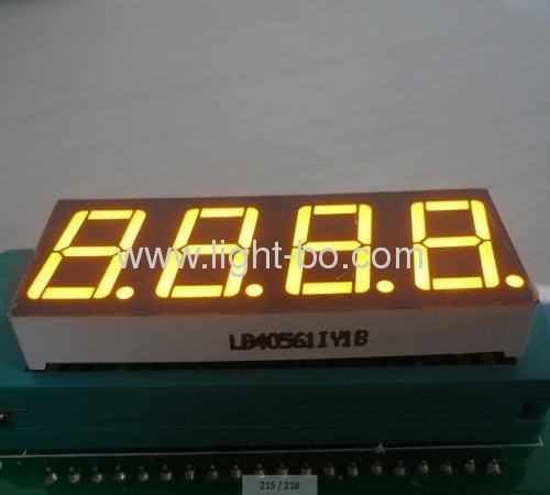 4 digit 0.56 inci ultra terang Putih Umum Anoda 7 Segmen LED Display