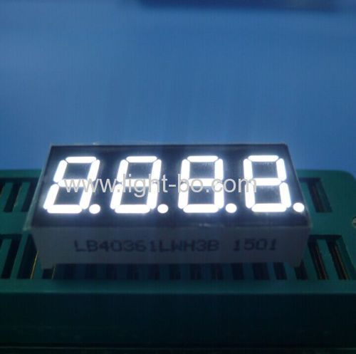 4 digit 0,36 ultra terang biru 7 segmen dipimpin layar katoda umum