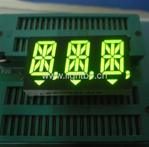 Kustom 14.2mm (0,56) 3 digit 14 segmen Tampilan LED Alfanumerik