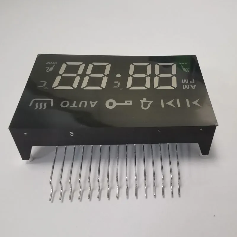 LED Display 7 Segmen Ultra Bright Amber 4 Digit Anode Umum untuk 4 Key Touch Dibangun di Oven 6