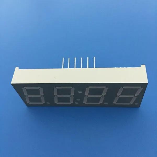 Tampilan Jam LED 4 Digit 7 Segmen Anode Umum untuk Peralatan Berlari Kebugaran 0