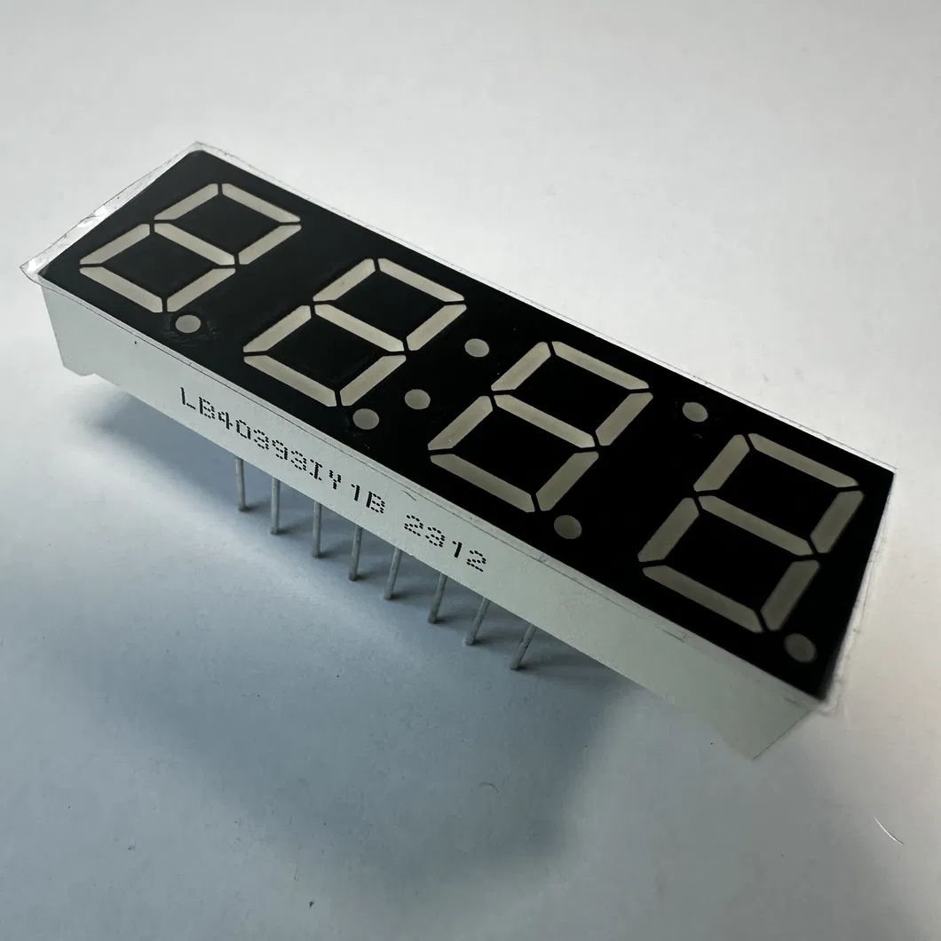 0.39"Tampilan LED 7 Segmen Kuning Anode Umum untuk Indikator Kelembaban Suhu 2