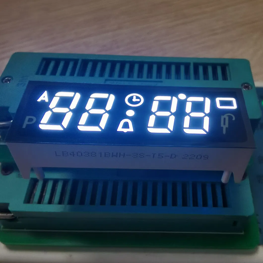 7 Segmen LED Display 4 Digit Ultra Putih Anode Umum untuk Dibangun-in Timer Oven 0