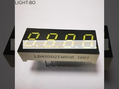 4 digit 7 Segmen LED Tampilan Katode Umum Ultra Putih 7,62mm untuk Indikator Suhu