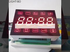 Tampilan LED Segmen Ultra Bright Red 7 Digit Katoda Umum Kontrol Gelombang Mikro