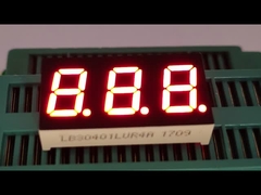 Triple Digit 7 Segment LED Display 0.4inch Ultra Bright Red untuk Indikator Suhu