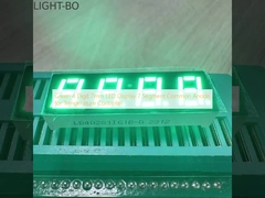 Hijau 4 digit 7mm LED Display 7 Segmen Anode Umum untuk Pengontrol Suhu