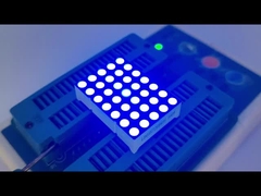 Tampilan LED Matriks DOT Biru Ultra Terang 3mm 5 X 7 untuk Indikator Jam Zona Waktu Digital