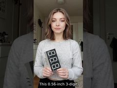 Tampilan LED 7 Segmen Katoda Umum 3 Digit 0,56 Inci (14,2mm) untuk Indikator Suhu