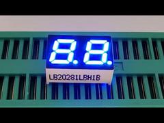 Tampilan LED 7 Segmen Biru Ultra Terang 2 Digit untuk Panel Kontrol