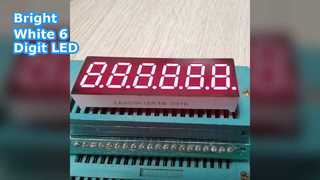 Tampilan LED 7 Segmen Putih 6 Digit 0,36 Inci
