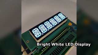 Layar LED 7 segmen putih ultra terang