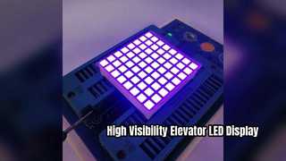Tampilan Dot Matrix LED Ungu Ultra Terang untuk Lift