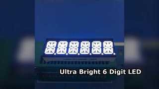 Tampilan LED 14 Segmen 6 Digit Ultra Terang untuk Instrumen