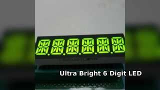 Tampilan LED 6 Digit 14 Segmen Kustom untuk Panel Instrumen