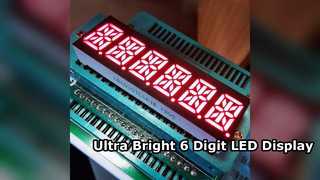 Tampilan LED Ultra Terang 6 Digit 14 Segmen untuk Taximeter